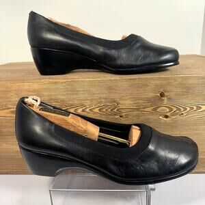 Easy Spirit Leather Comfort Shoe Wedges Womens SZ 8.5 Classy Career Travel Twee
